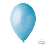 Латексови хелиеви балони Gemar 8 инча цвят светло синьо Light Blue – пакет 10 броя